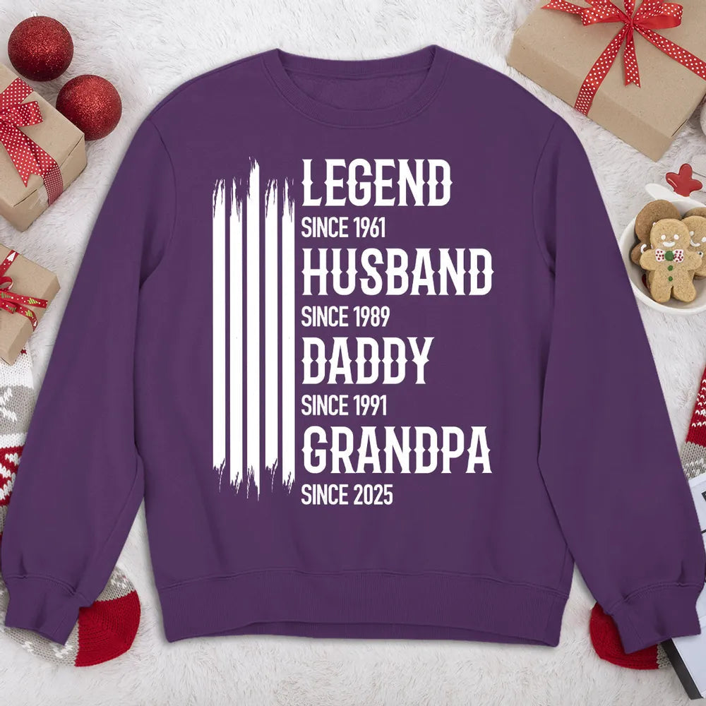 Legend Husband Daddy Grandpa Classic Tee Personalized Family Pride Shirt Unique Gift for Him