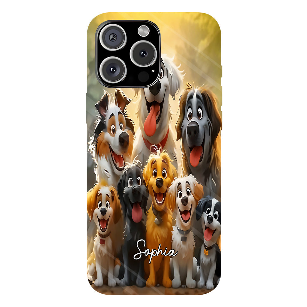 Just A Girl Who Loves Dogs - Personalized Dog Full Print Phone Case