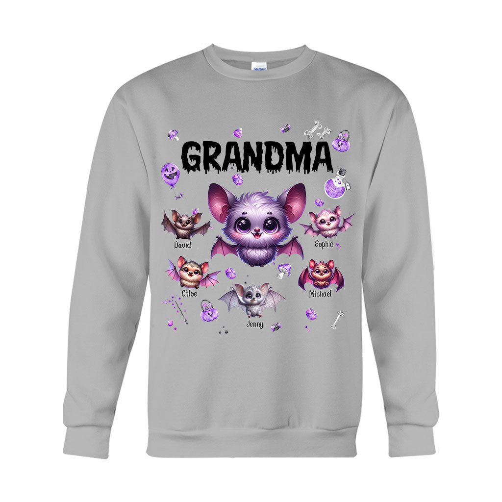 Grandma Of Littel Monsters - Personalized Grandma T-shirt And Hoodie