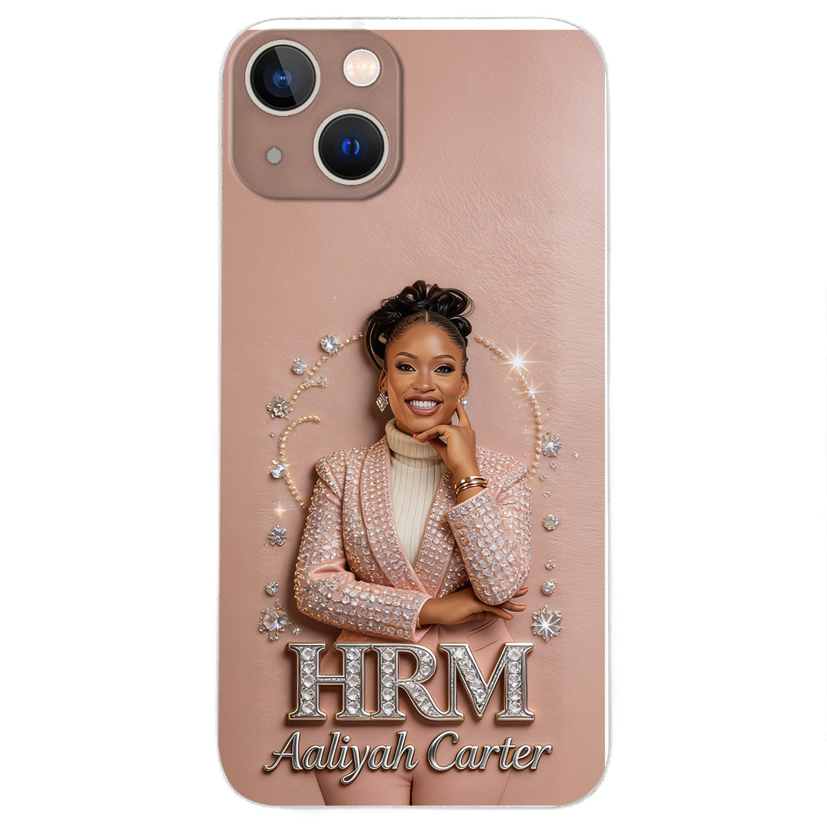 Office Decoration Custom Any Photo - Personalized Colleague 3D Embossed Leather Phone Case