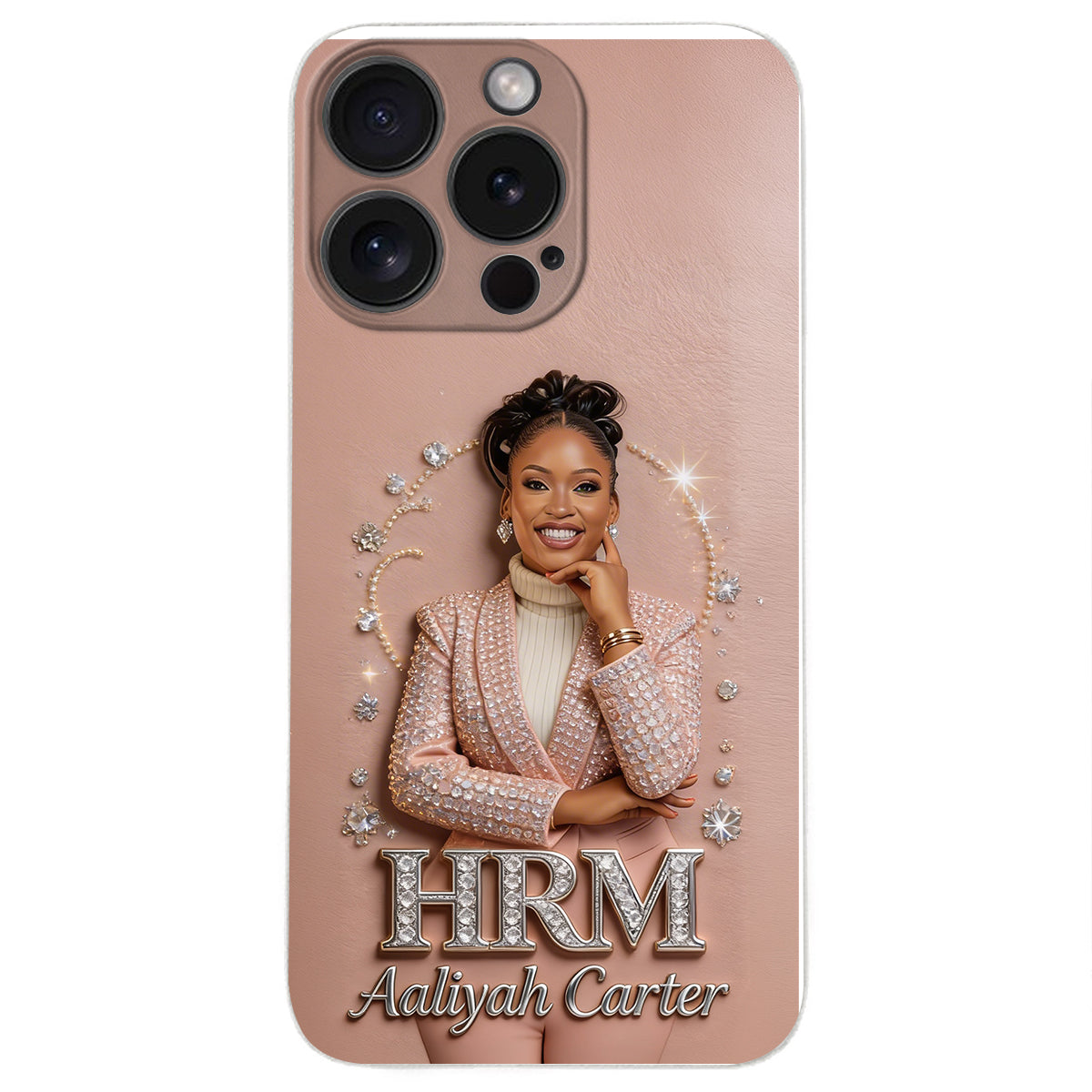 Office Decoration Custom Any Photo - Personalized Colleague 3D Embossed Leather Phone Case
