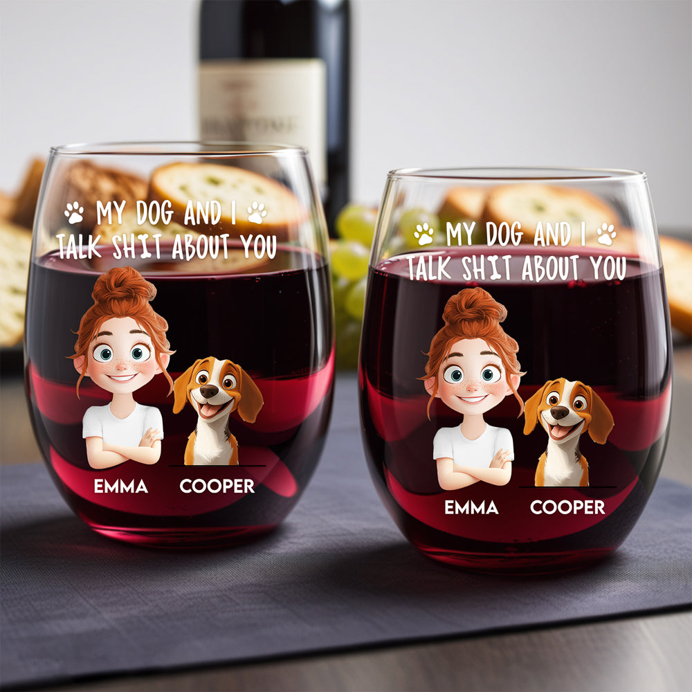 Personalized Dog Lover's Wine Glass – A Heartfelt Gift for Dog Moms