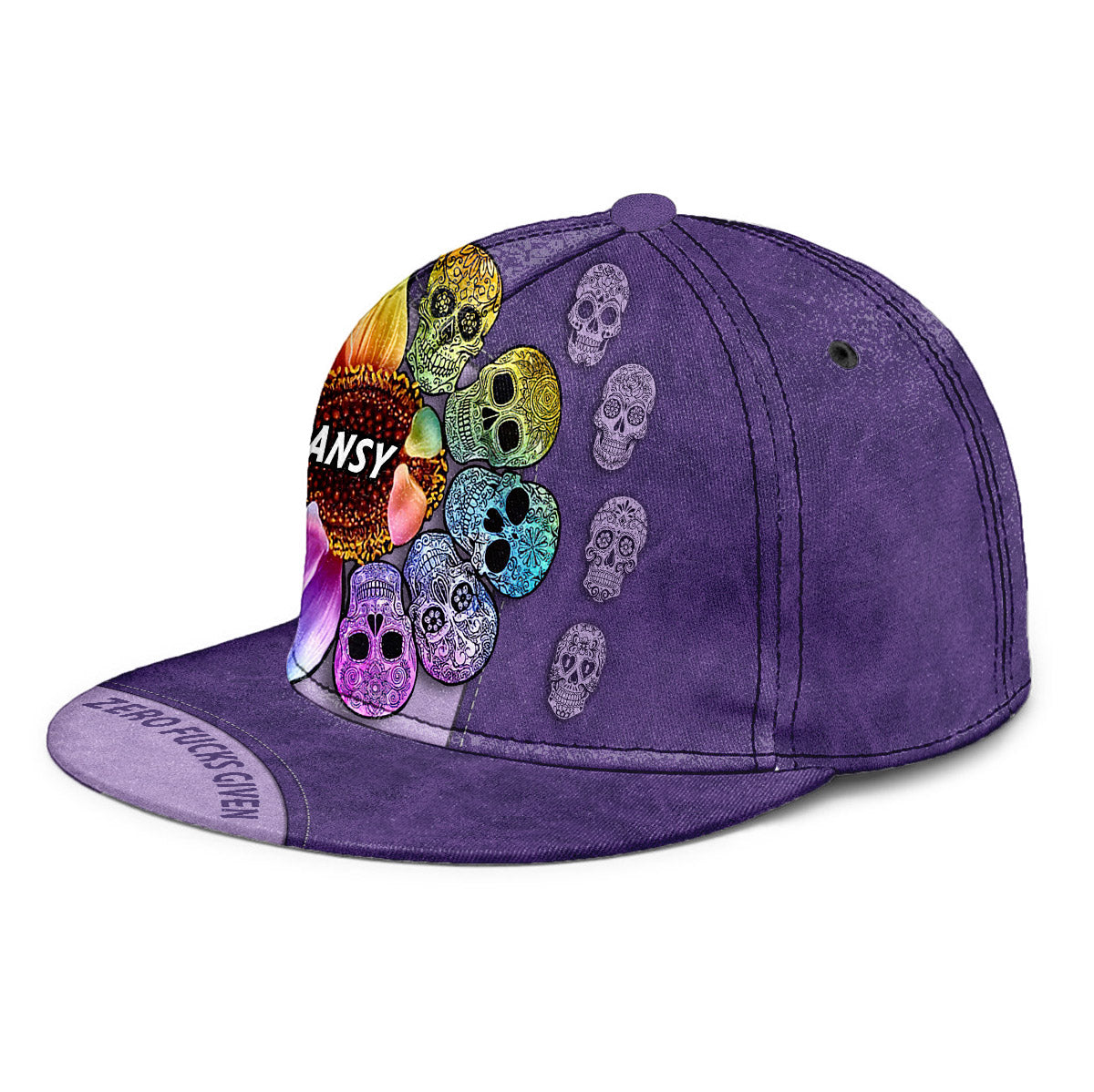 Zero F Given - Personalized Skull Snapback
