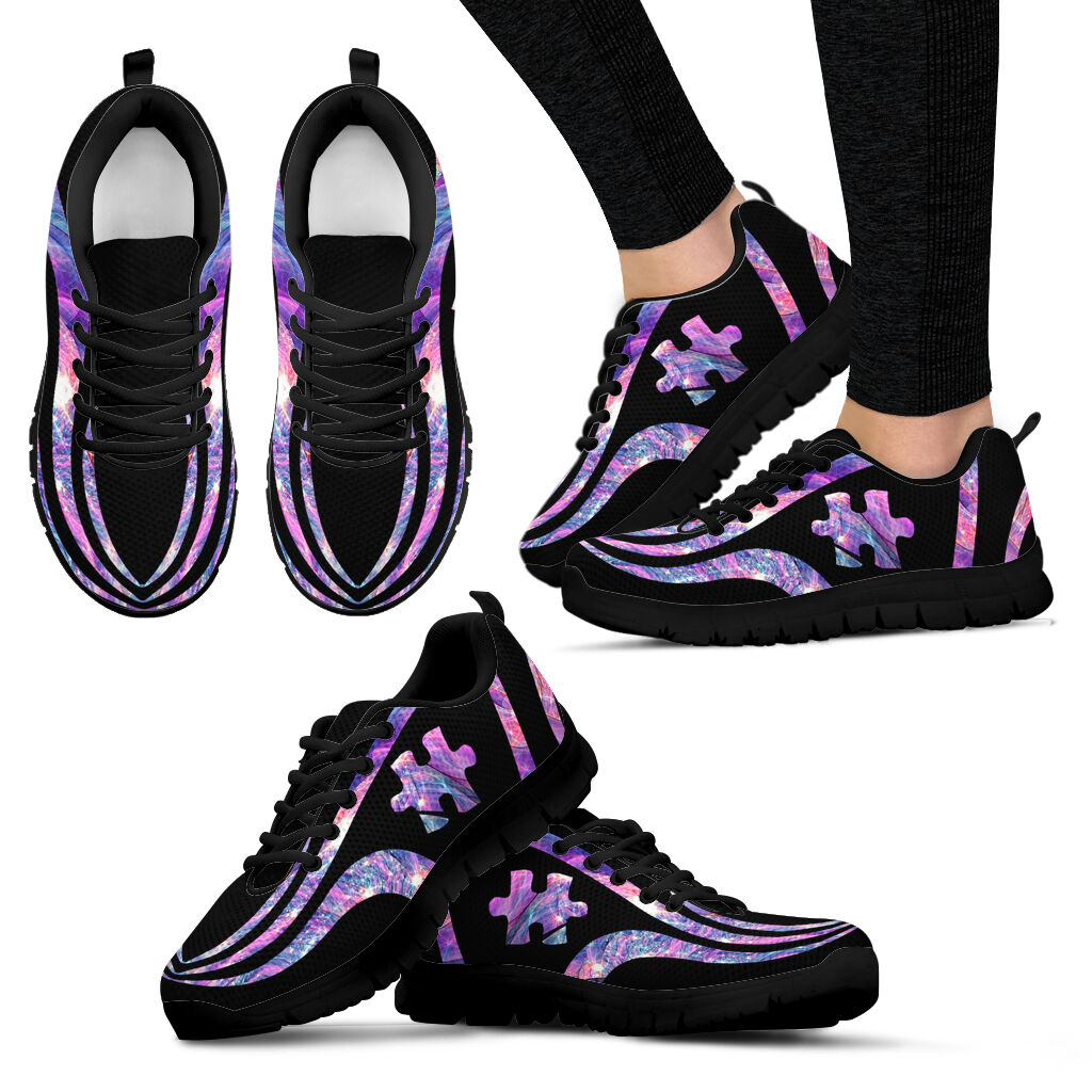 Cool Blue Piece Autism Awareness Sneakers 0622