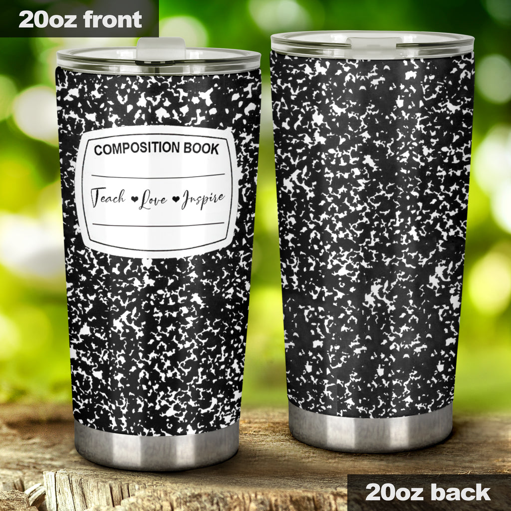 Composition Book Teacher Tumbler 0622