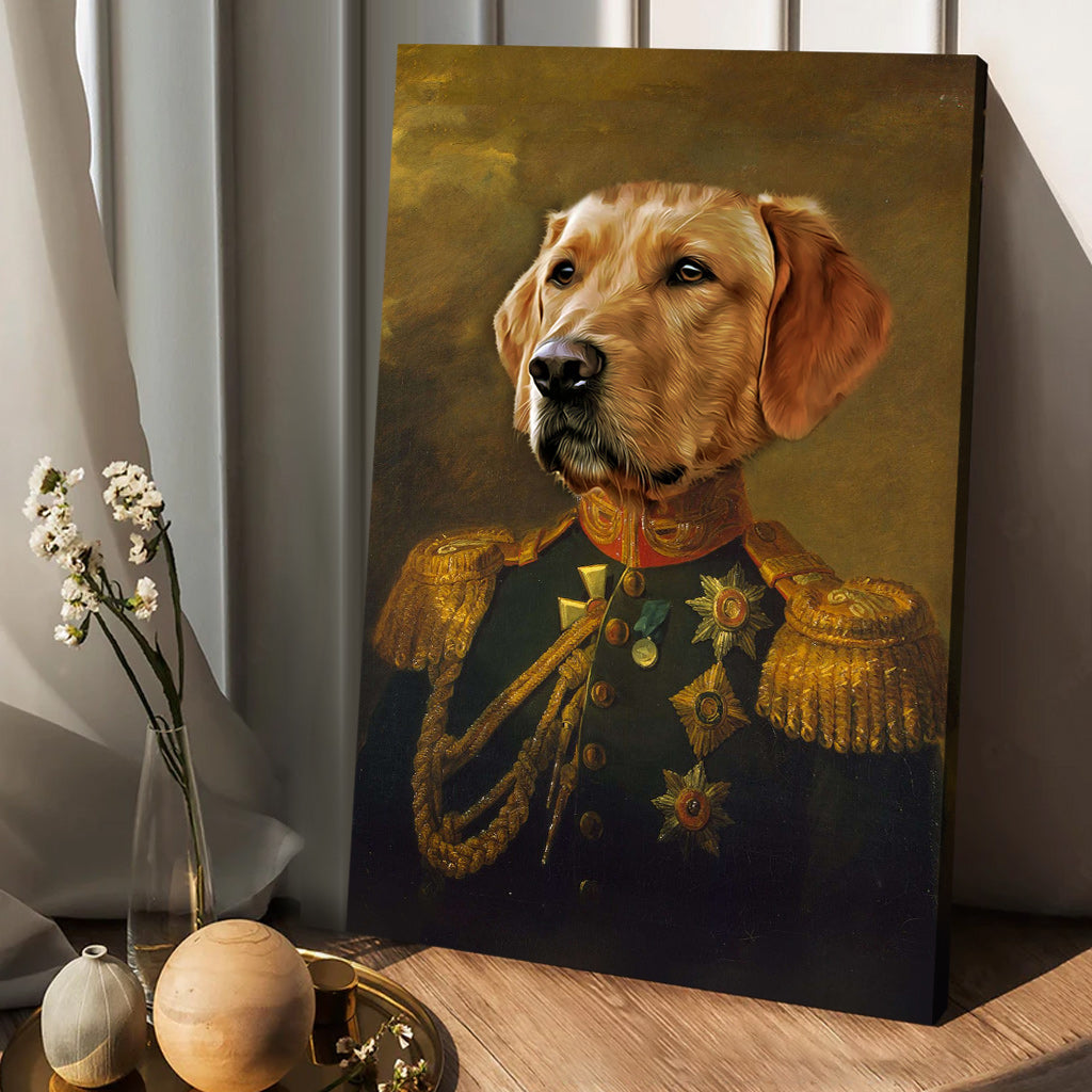 Royal Portrait - Personalized Dog Canvas And Poster