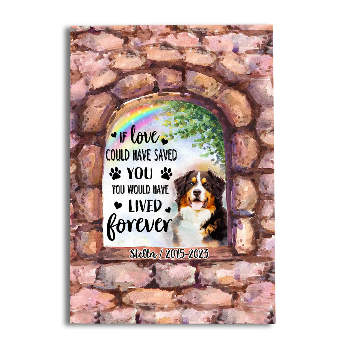 No Longer By My Side - Personalized Dog Canvas And Poster
