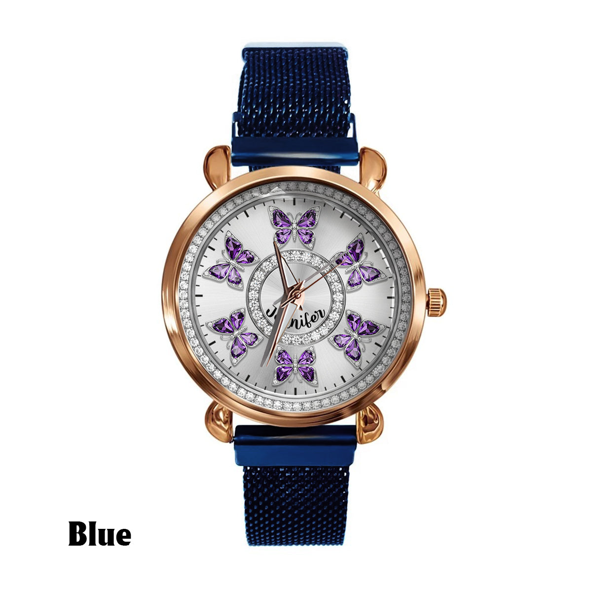Love Butterflies - Personalized Butterfly Women Hand Watch