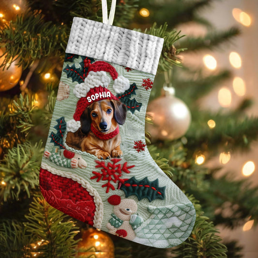 Merry Christmas - Personalized Dog Christmas Stockings