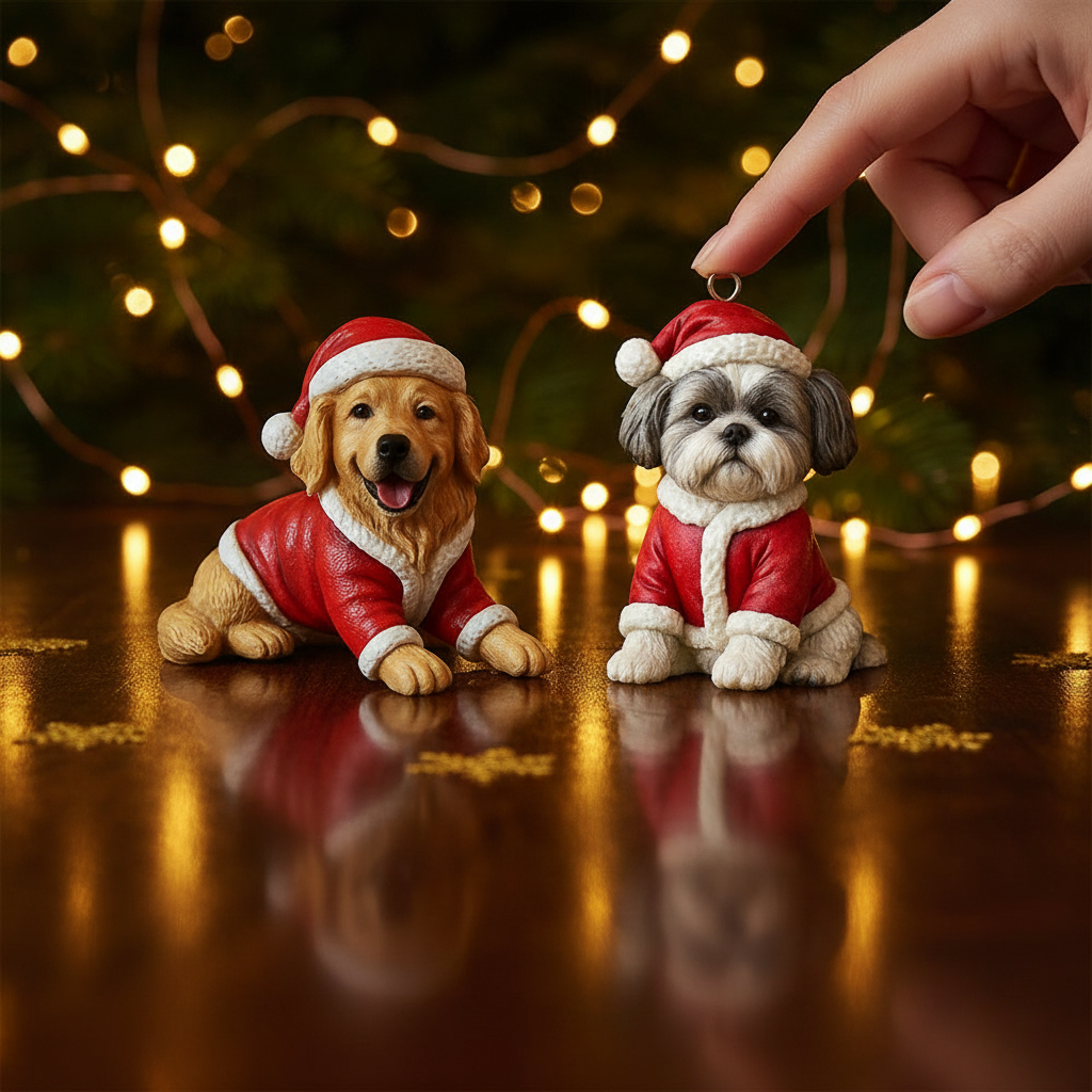 Furry And Bright - Personalized French Bulldog Dog Custom Made 3D Minifigure Ornament