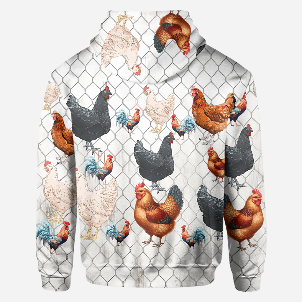 Easily Distracted by Peckers - Personalized Chicken All Over Shirt