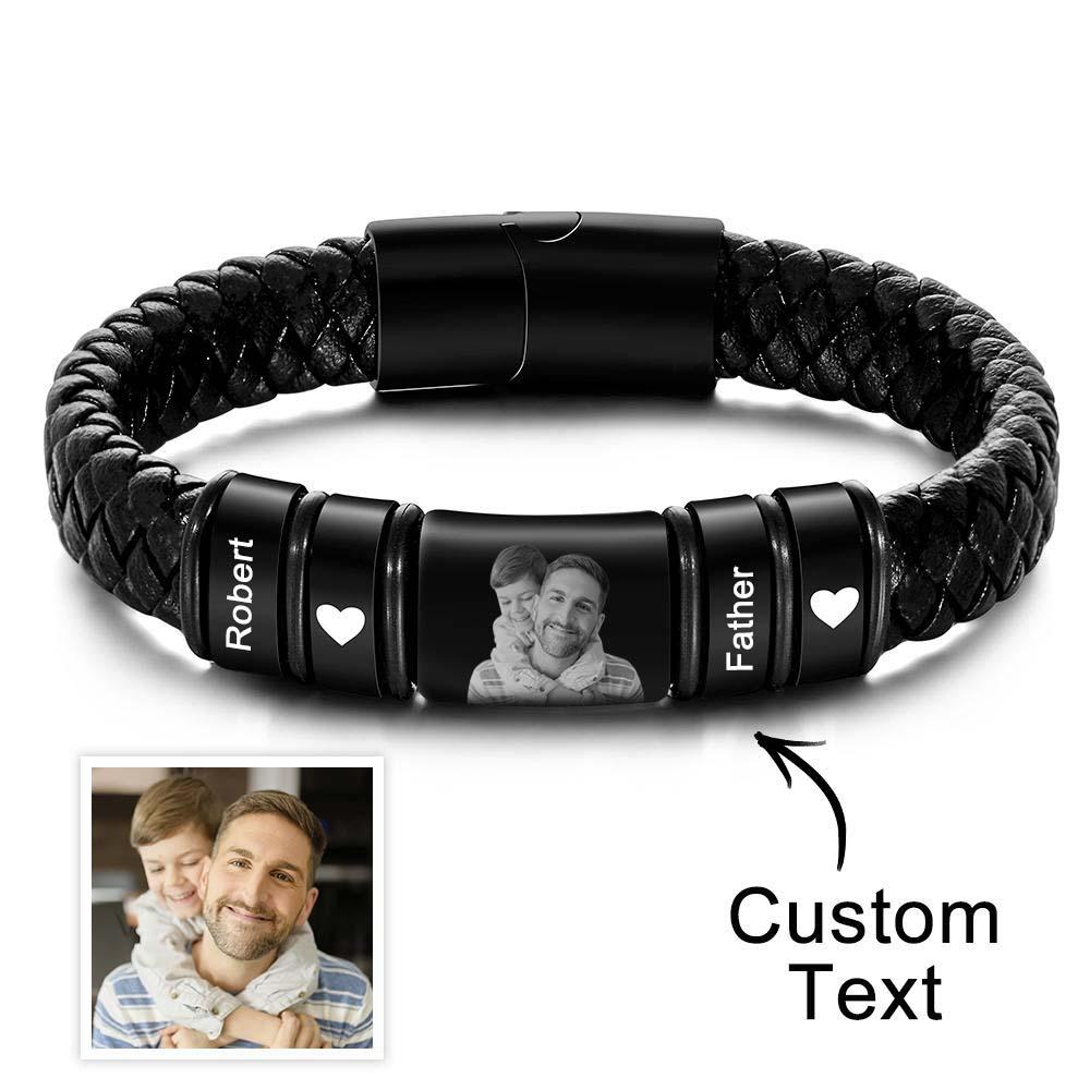 Any Photos - Personalized Photo Engraved Bracelet
