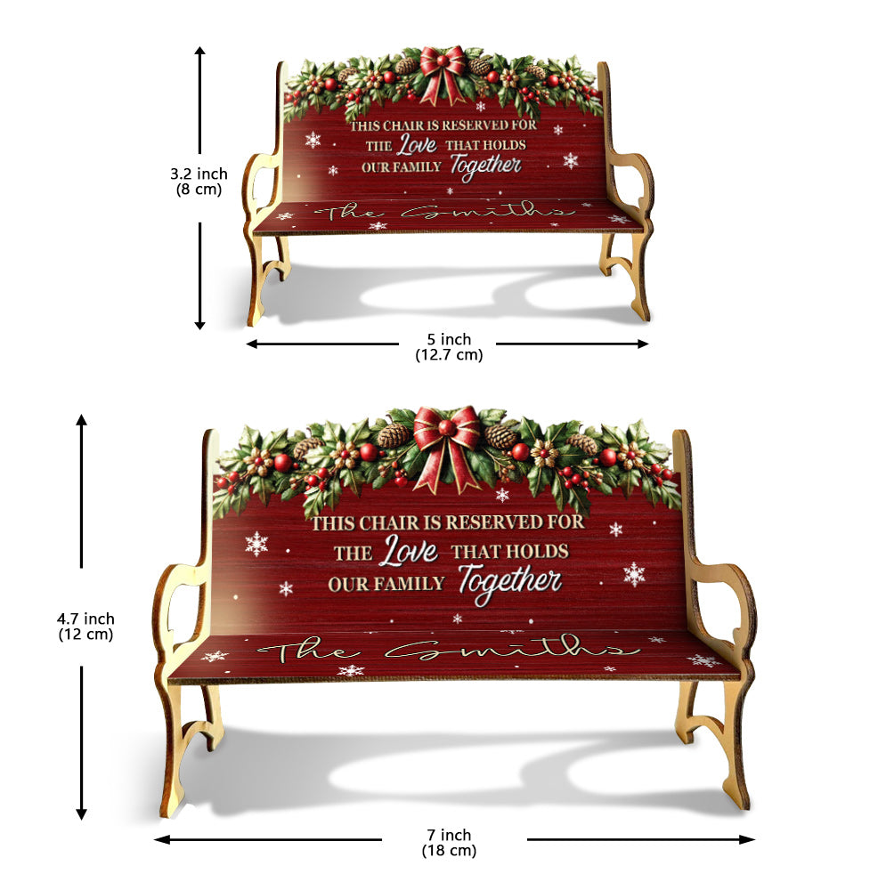 The Love That Holds Our Family Together - Personalized Family Wooden Bench