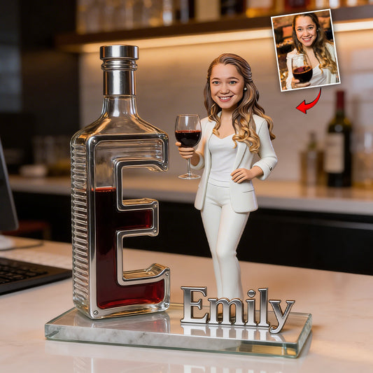 Any Alcohol, Wine, Cocktail Martini, Beer,... - Personalized Wine Custom Shaped Acrylic Plaque