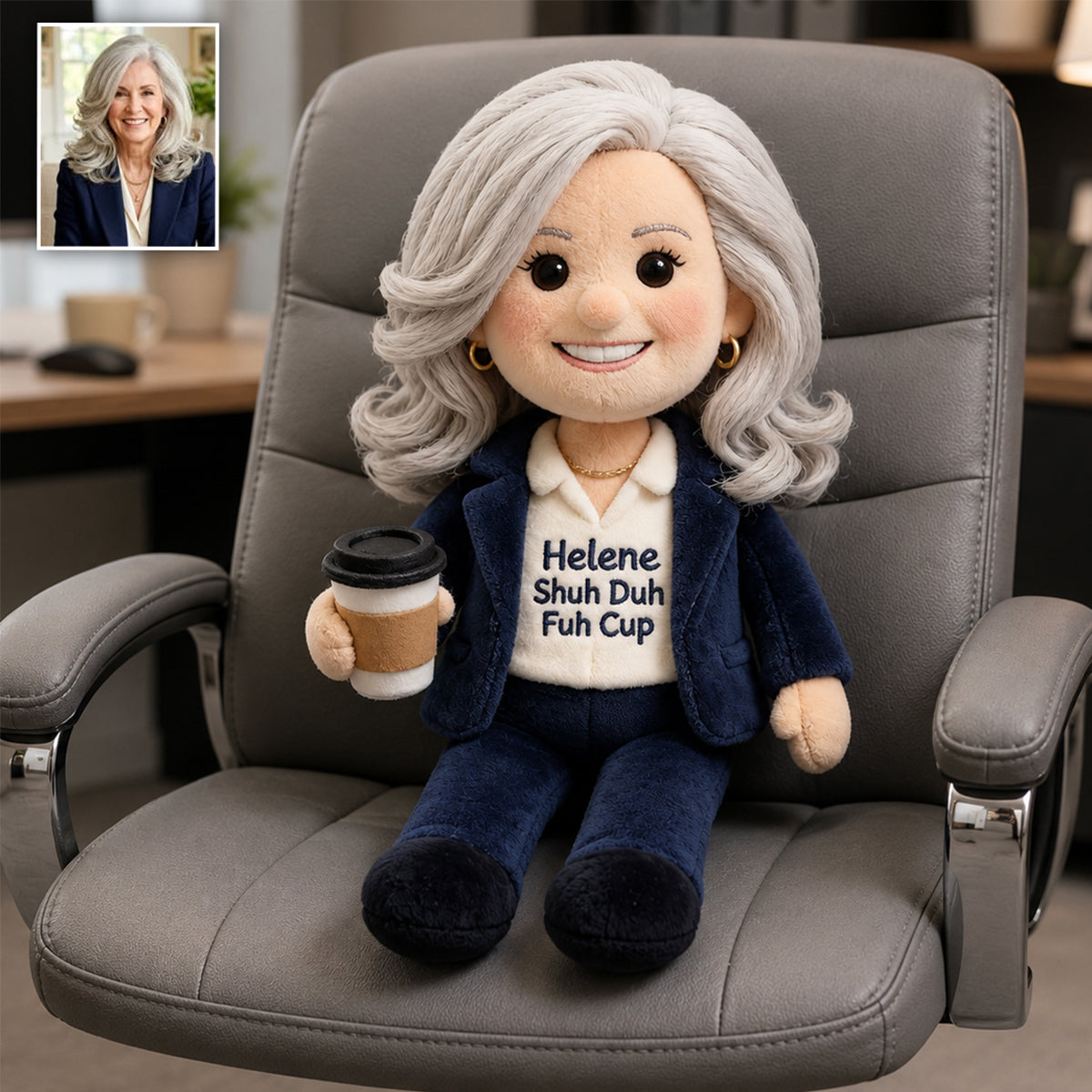 Introvert Energy - Personalized Colleague Premium Faux Fur Pillow