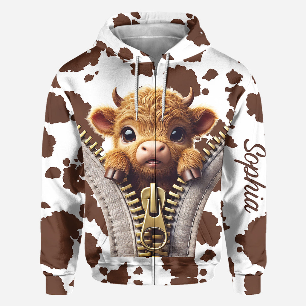 Love Highland Cow - Personalized All Over Shirt