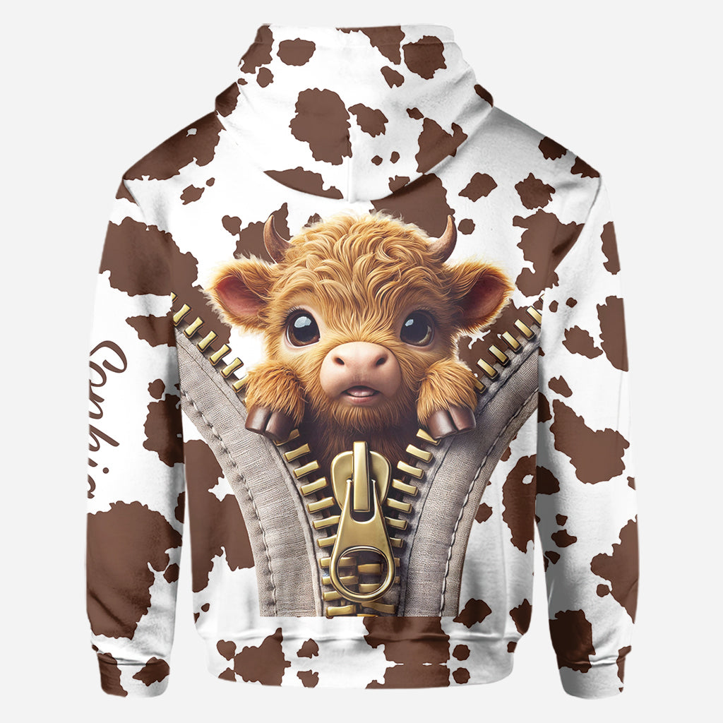 Love Highland Cow - Personalized All Over Shirt