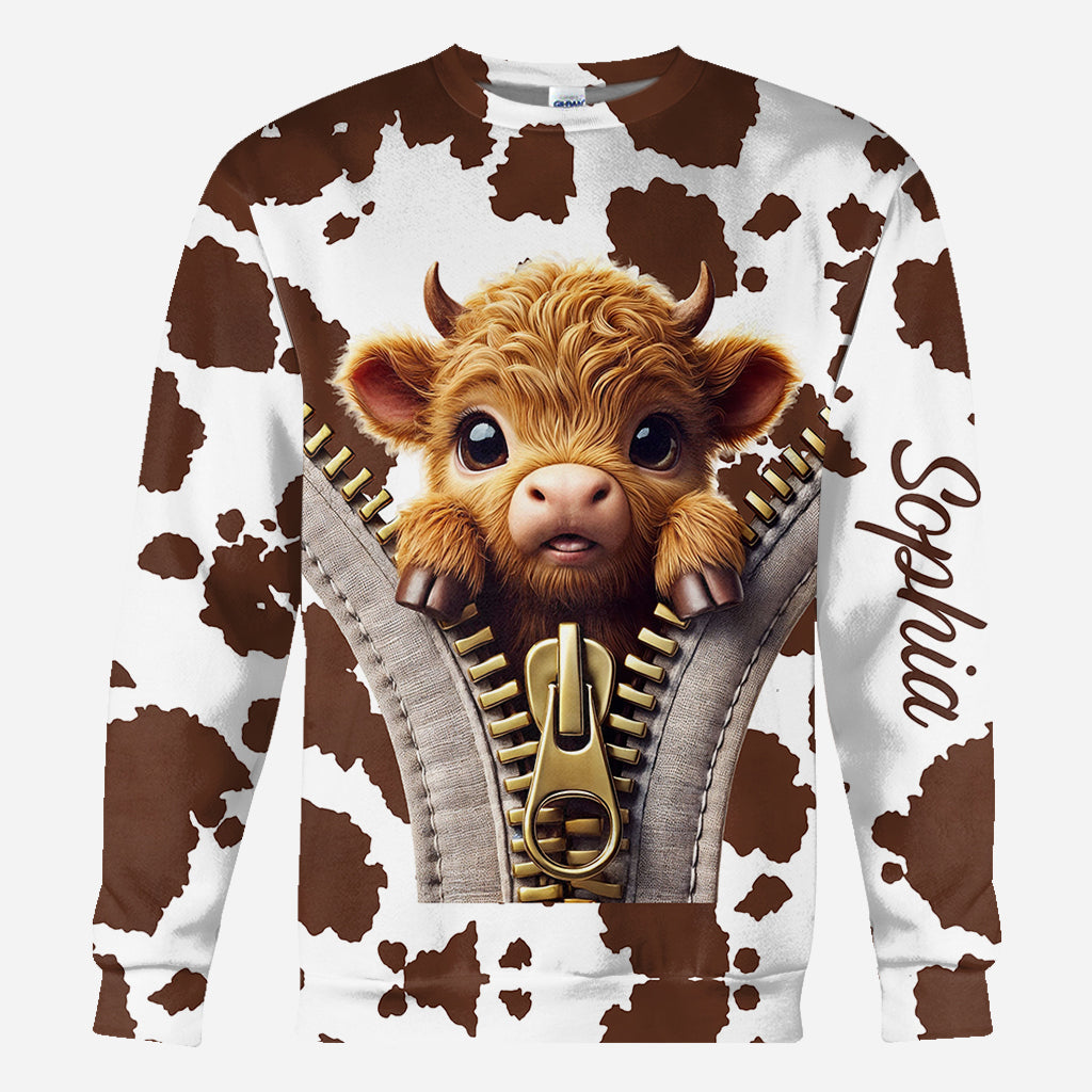 Love Highland Cow - Personalized All Over Shirt