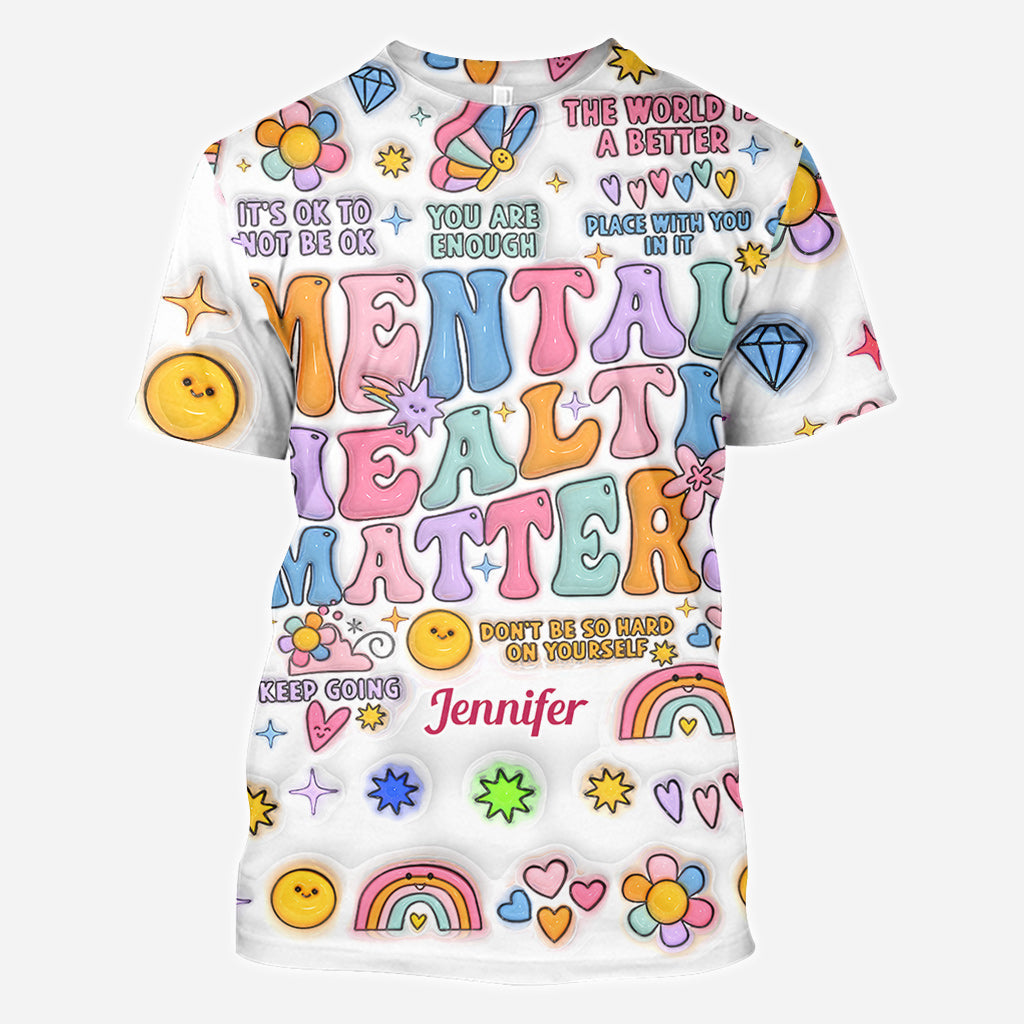 Mental Health Matter - Personalized Mental Health Awareness All Over Shirt