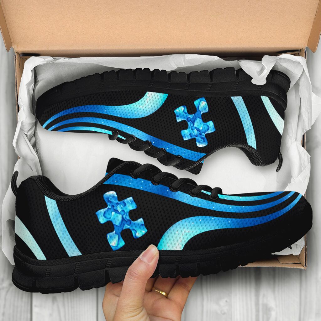 Puzzle Pieces Autism Awareness Sneakers 0622