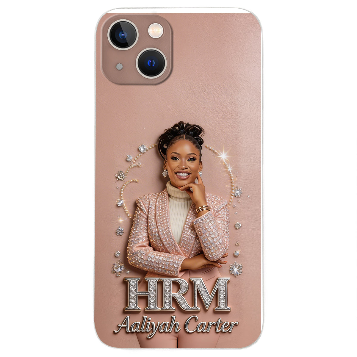 Office Decoration Custom Any Photo - Personalized Colleague 3D Embossed Leather Phone Case