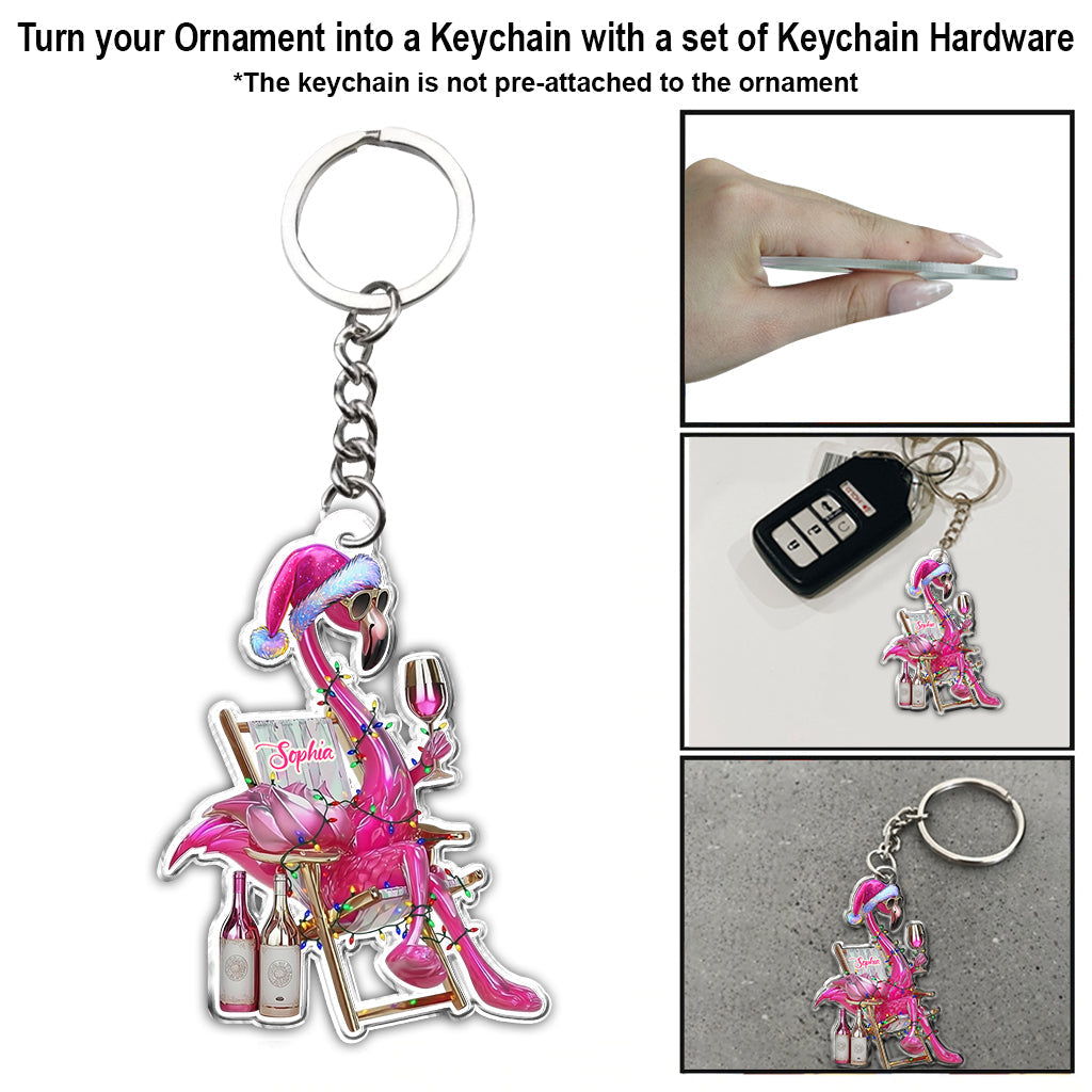 Beautiful Flamingo - Personalized Flamingo Ornament
