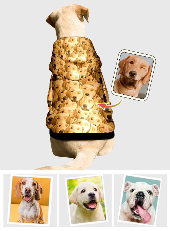 Custom Face Dog Hoodie - Personalized Dog Hoodie