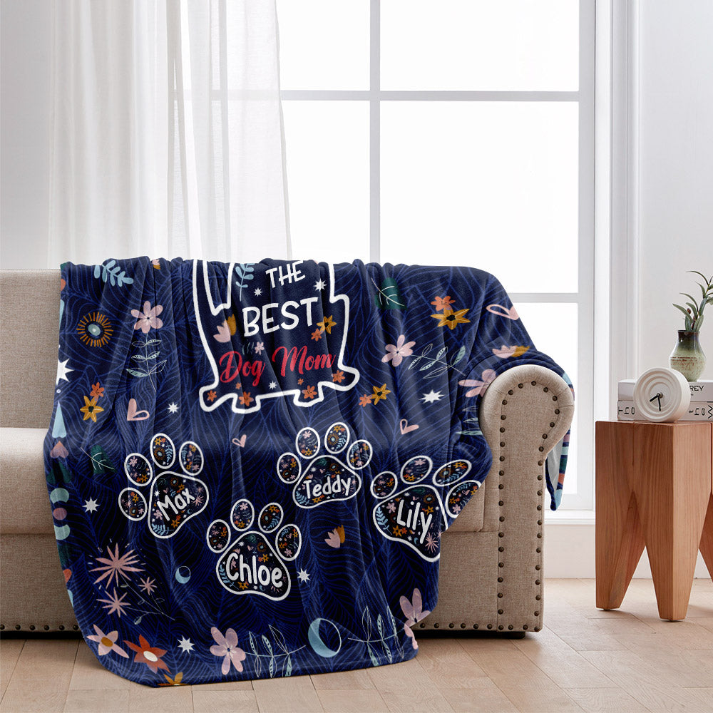 Happy Mother's Day To The Best Dog Mom - Personalized Dog Blanket