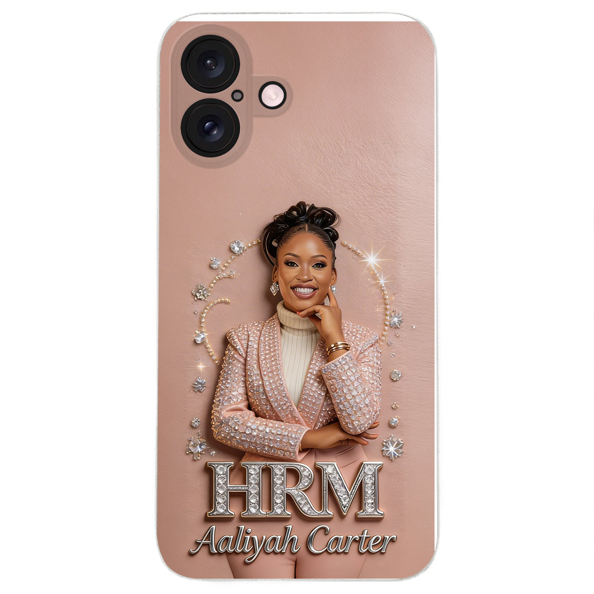 Office Decoration Custom Any Photo - Personalized Colleague 3D Embossed Leather Phone Case