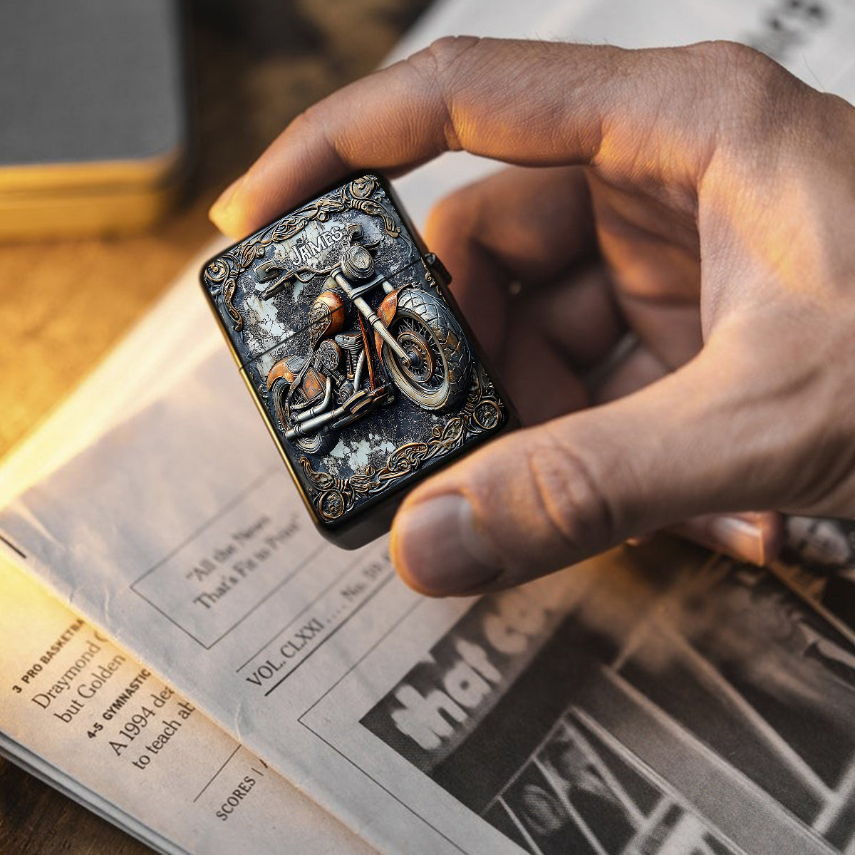 Time To Ride - Personalized Biker Lighter