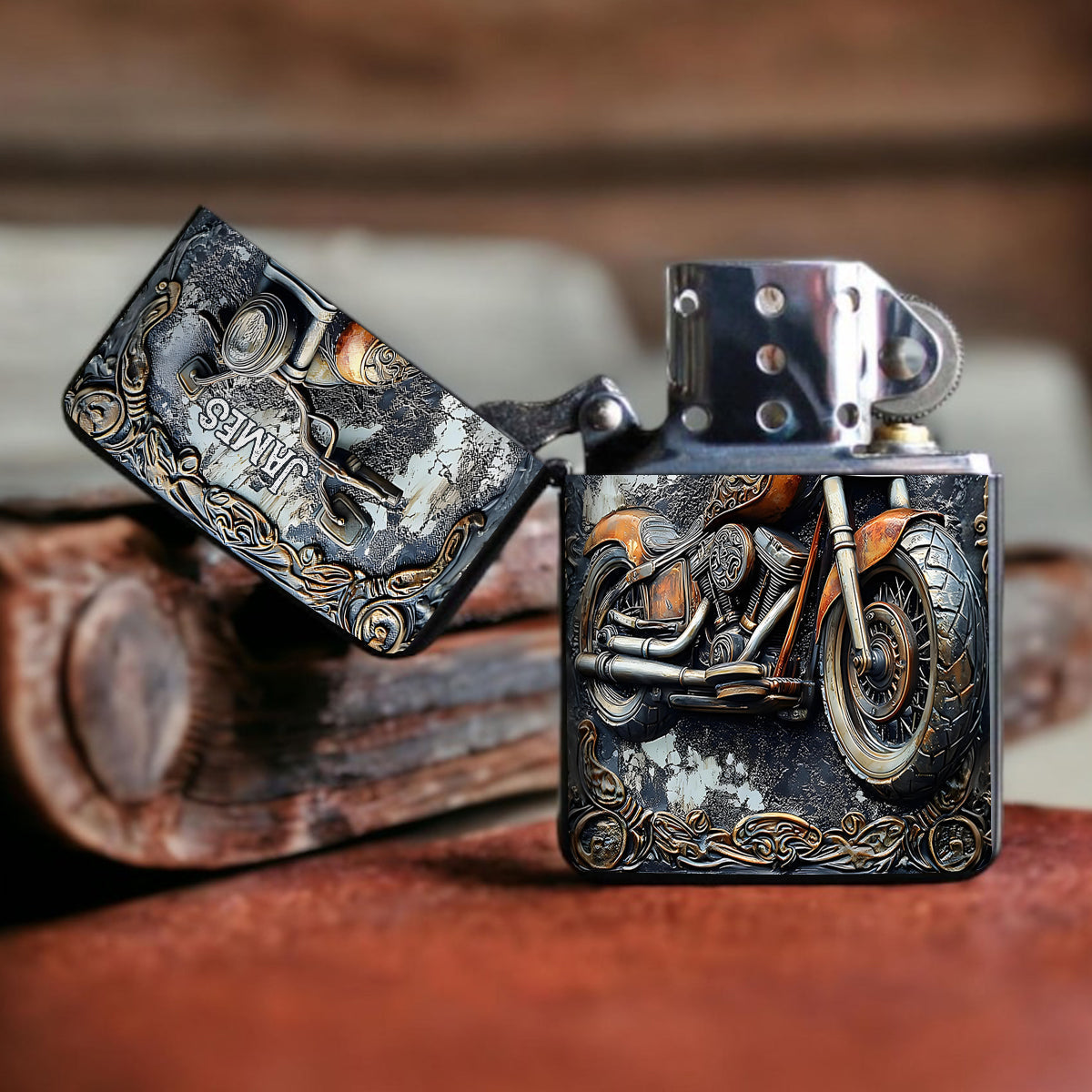 Time To Ride - Personalized Biker Lighter