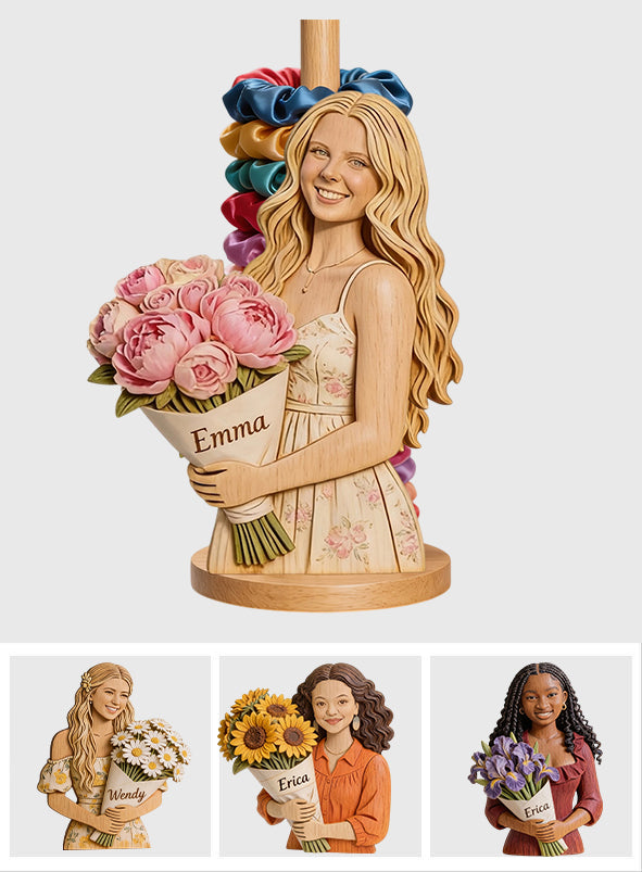 Custom Any Photo, Any Flower - Personalized Self Love Paper Towel Stand
