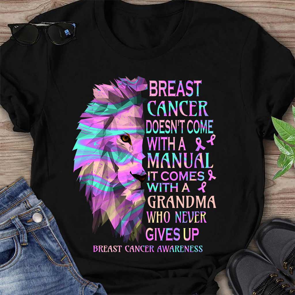 Never Give Up - Breast Cancer Awareness Personalized T-shirt And Hoodie