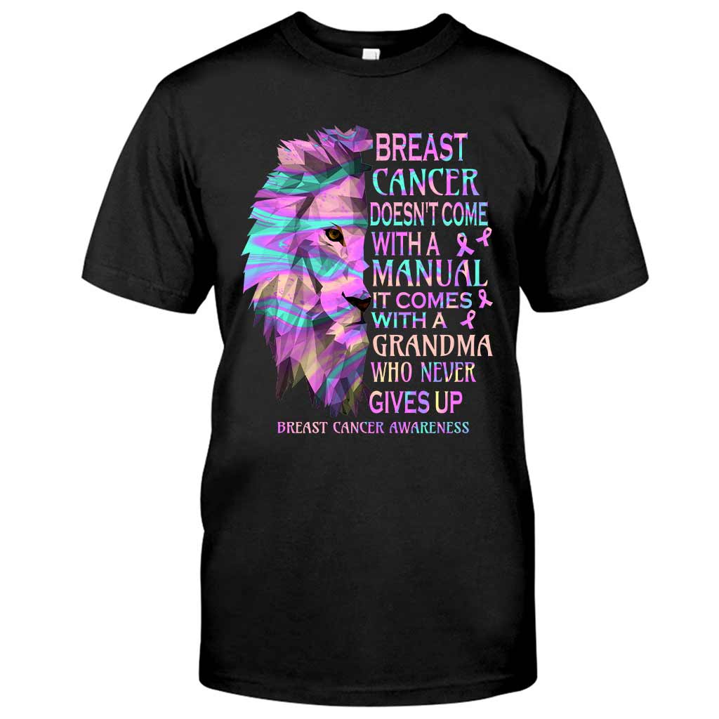 Never Give Up - Breast Cancer Awareness Personalized T-shirt And Hoodie