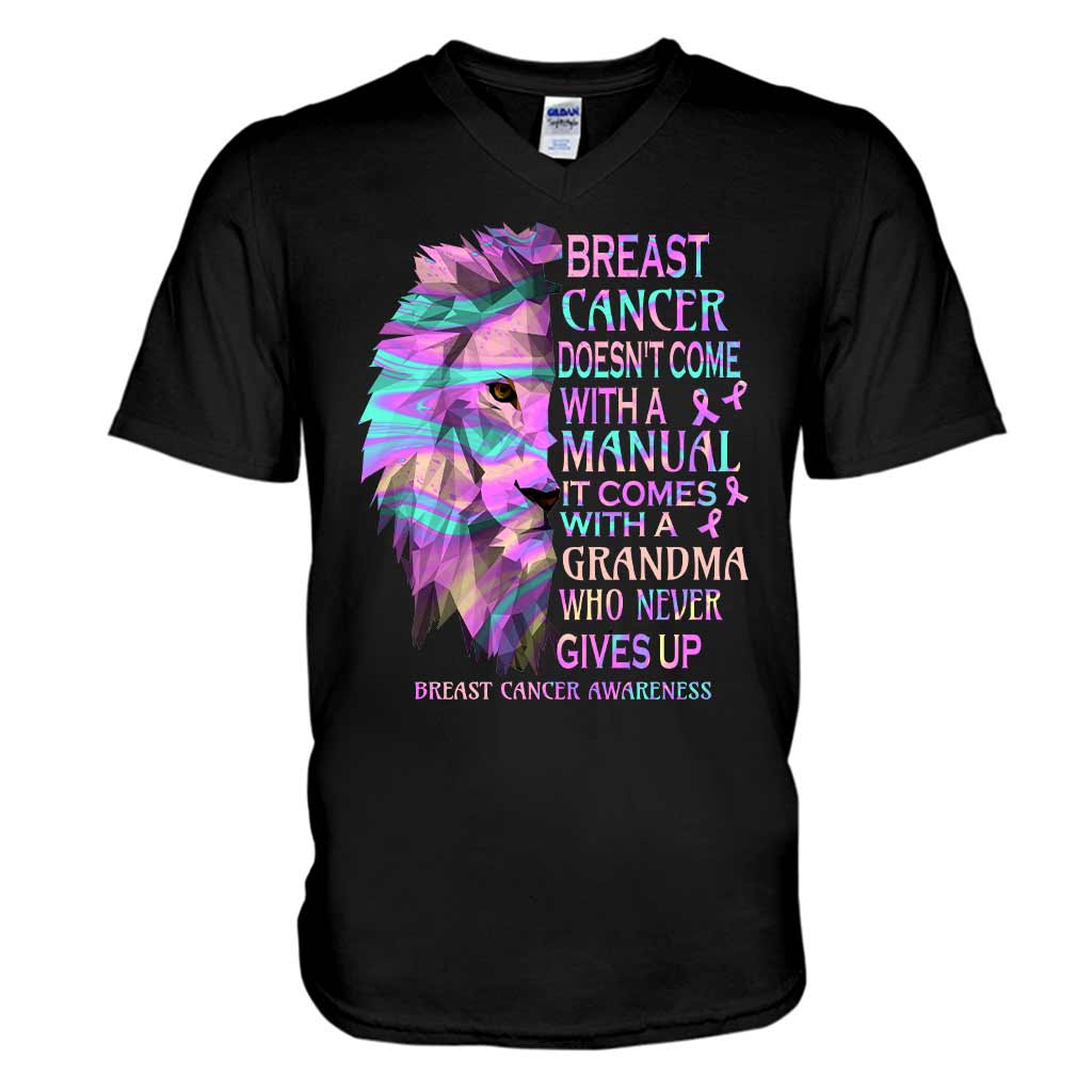 Never Give Up - Breast Cancer Awareness Personalized T-shirt And Hoodie