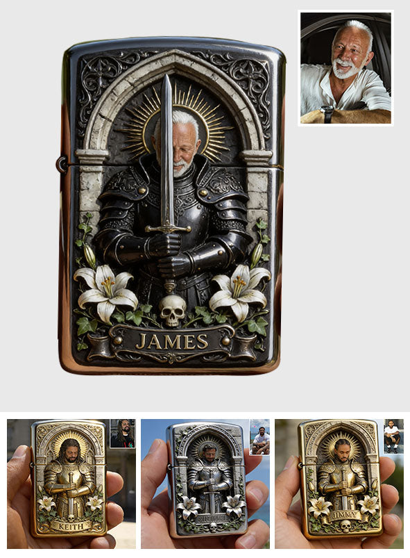 Knight Of God - Personalized Christian Lighter