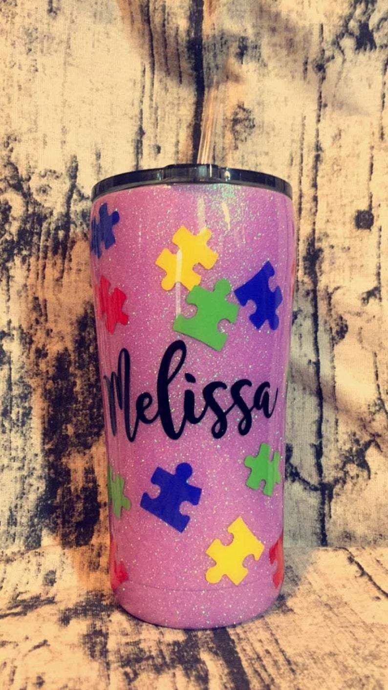 Strongest Women - Autism Mom - Autism Awareness Tumbler 0921