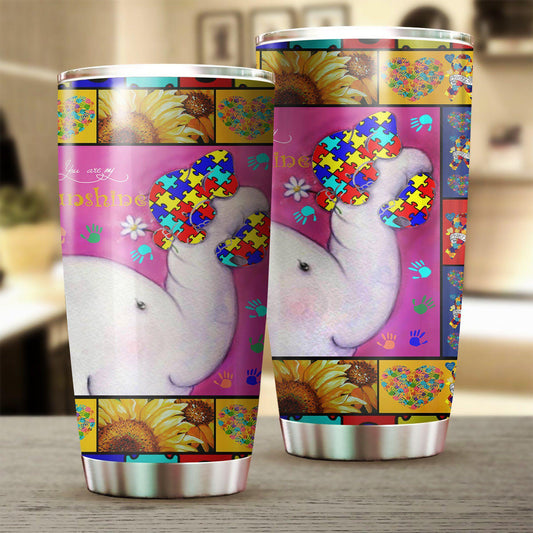 You Are My Shunshire Elephant - Autism Awareness Tumbler 0921