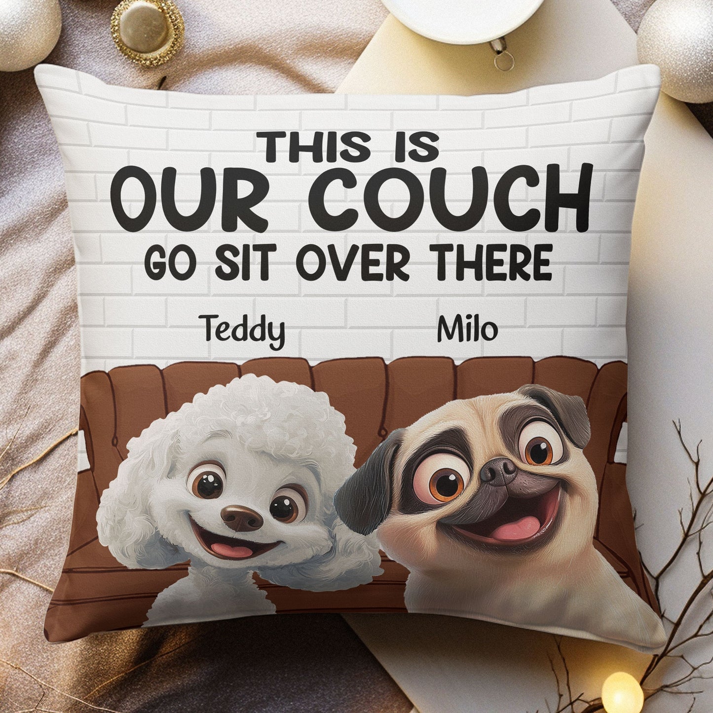 Custom Dog Pillow – Personalized Gift for Dog Owners