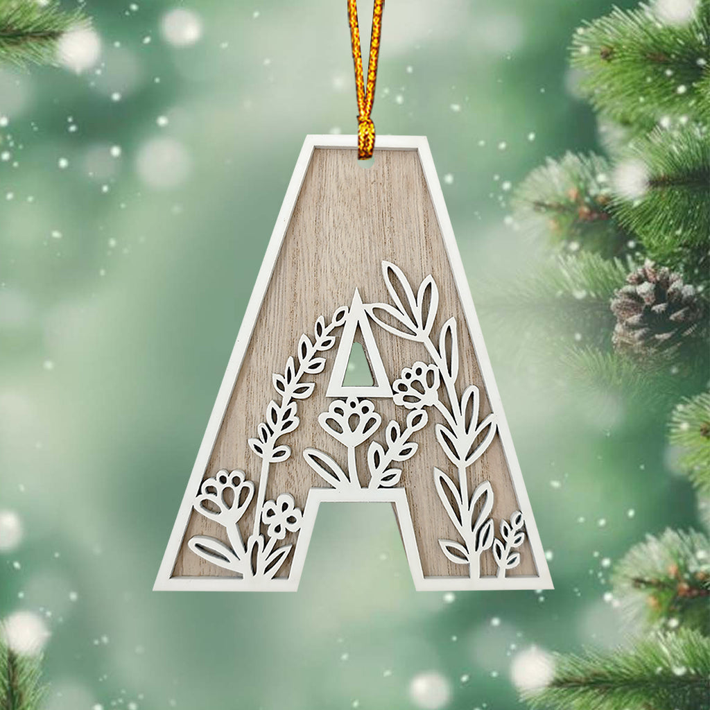 Beautiful Floral Letter - Personalized Gardening Ornament