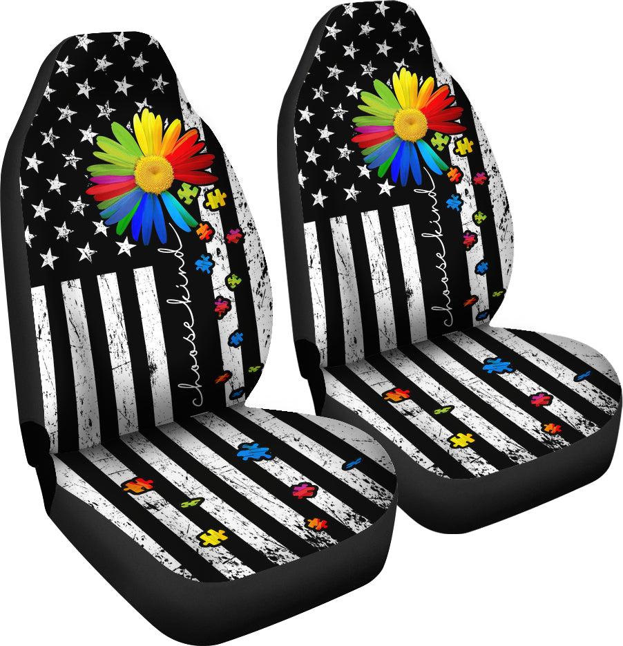 Choose Kind Autism Awareness Seat Covers 0622