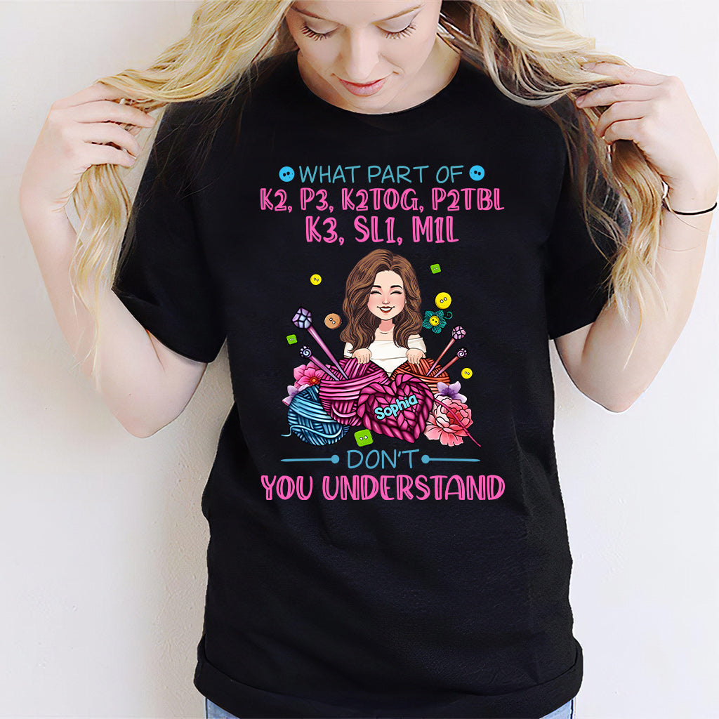 Don't You Understand - Personalized Knitting T-shirt And Hoodie