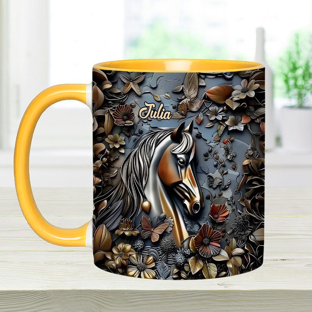 Stunning Horse - Personalized Horse Accent Mug