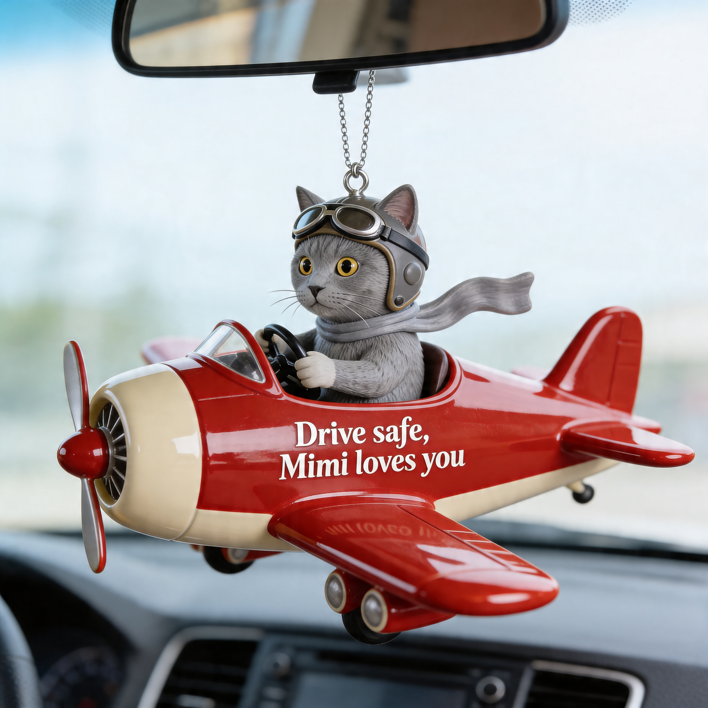 Dog Mom Gift, Pet Mom, Dog Cat Lovers - Personalized Dog Car Ornament