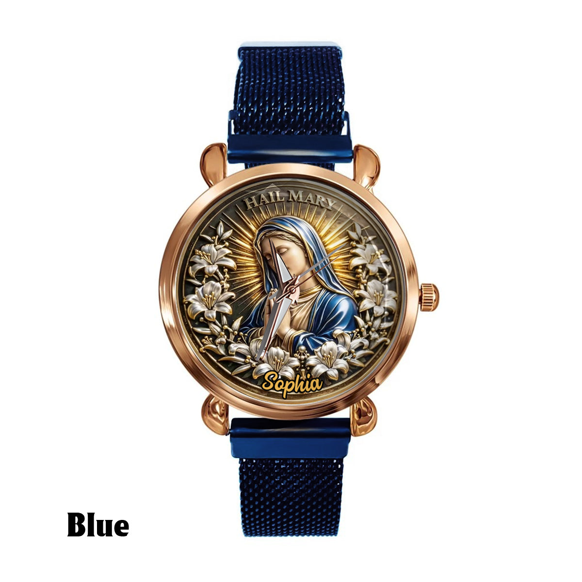 Hail Mary - Personalized Christian Women Hand Watch