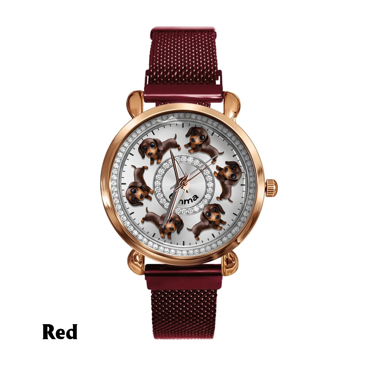 I Love My Dogs - Personalized Dog Women Hand Watch