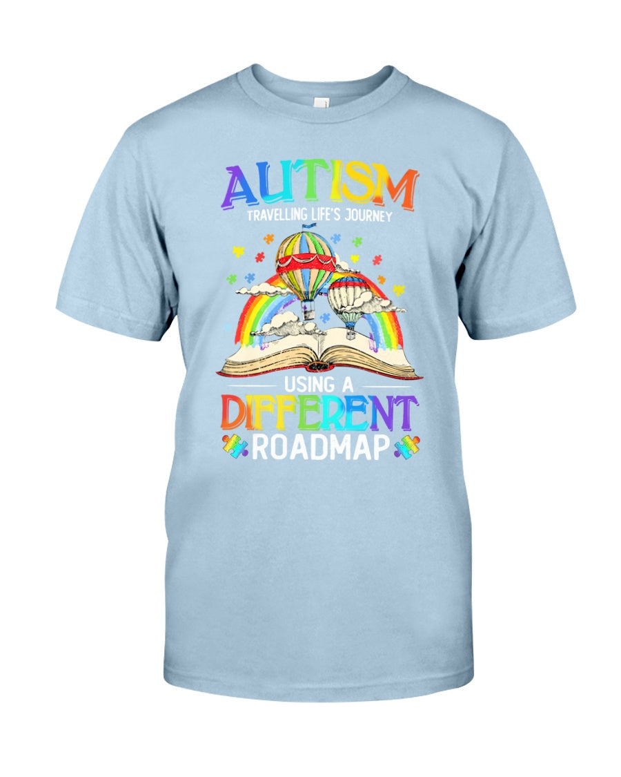 Autism Different Roadmap - Autism Awareness T-shirt and Hoodie 0921