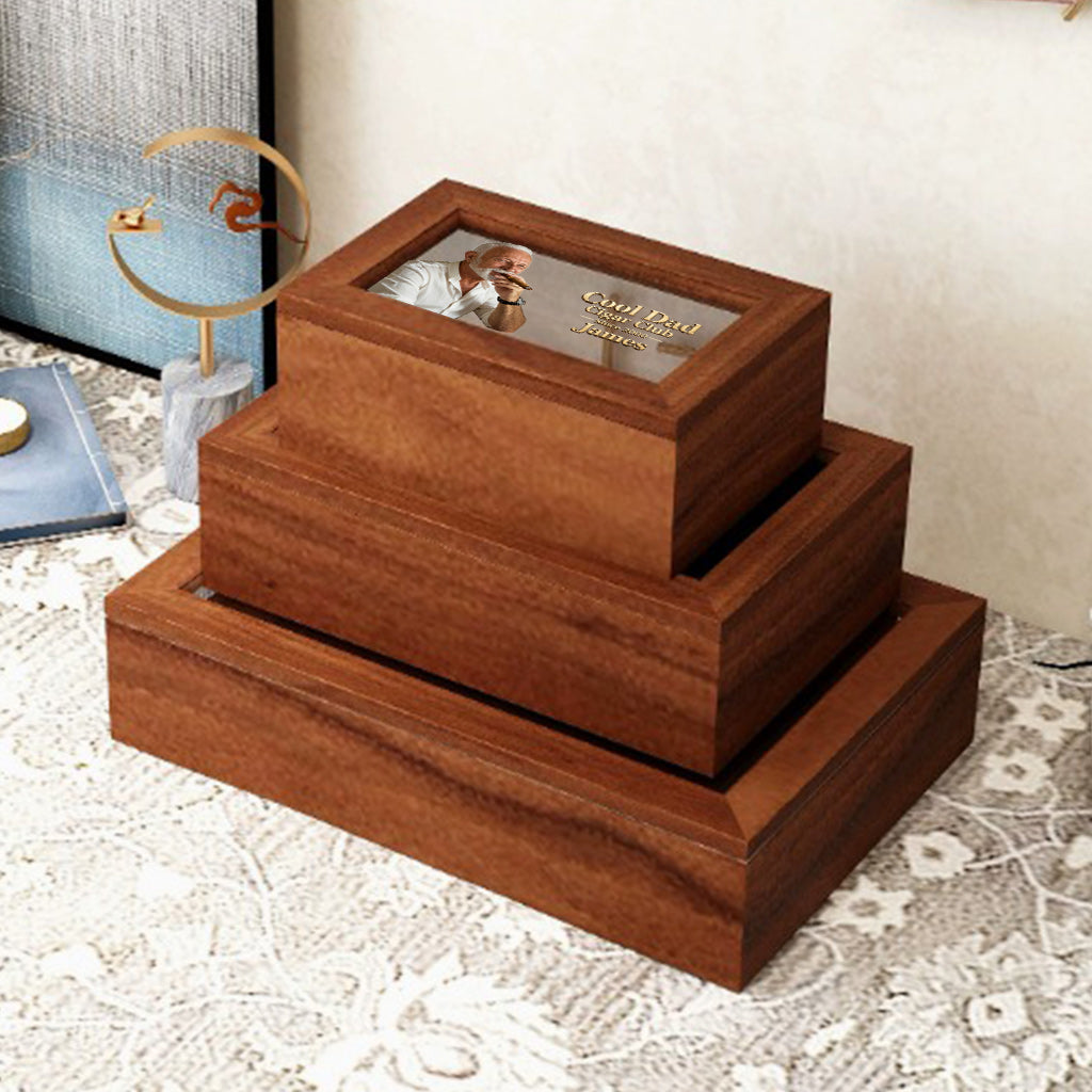 Cool Dad - Personalized Father Wooden Box