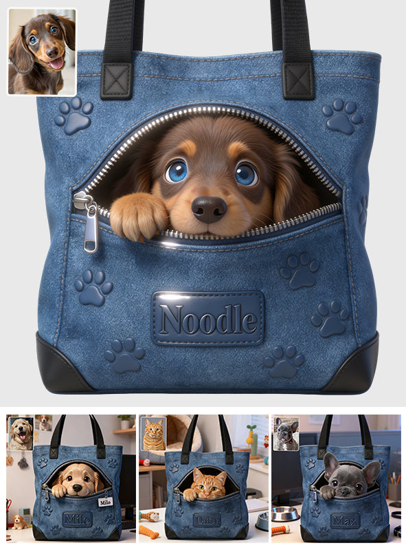 Custom Any Photo - Personalized Dog Tote Bag