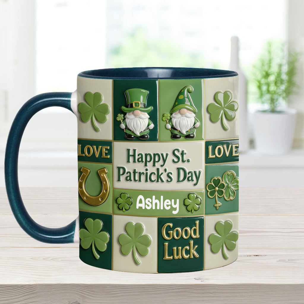 Happy St. Patrick's Day - Personalized Irish Accent Mug & Coaster